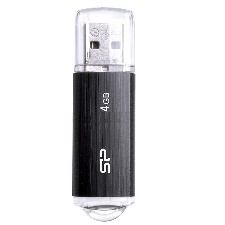 CLE USB2 4GO SILICON POWER SP004GBUF2U02V1K NOIRE 