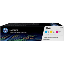 CARTOUCHE TONER HP LASERJET 126A CF341A TRICOLORE 1000 PAGES PACK DE 3