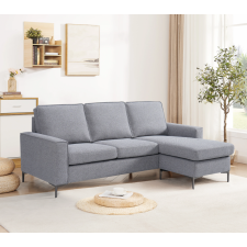 CANAPE D'ANGLE SF-522 REVERSIBLE DROITE OU GAUCHE GRIS CLAIR