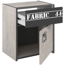 TABLE DE CHEVET FABRIC GRIS LOFT/GRIS OMBRE
