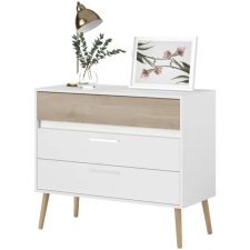 COMMODE AALBORG BLANC CHENE