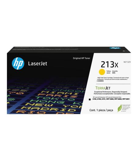CARTOUCHE DE TONER HP W2132X 213X - JAUNE