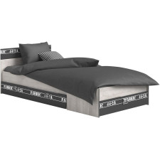 LIT ENFANT FABRIC 90X200 GRIS LOFT/GRIS OMBRE
