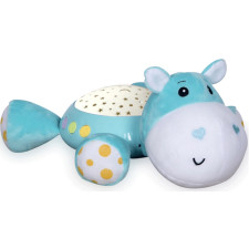 VEILLEUSE LORELLI HIPPOPOTAME BLEU CIEL