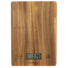 BALANCE DE CUISINE LIVOO 5KG PILES INCLUSES BOIS D'ACACIAS