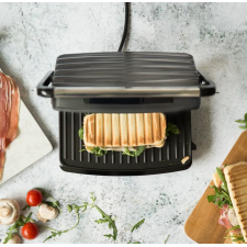 GRILL VIANDES-PANINI LIVOO 750 WATTS 23 x 15 CM GRIS-NOIR