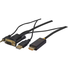 CORDON CONVERTISSEUR VGA + AUDIO VERS HDMI 1.80M