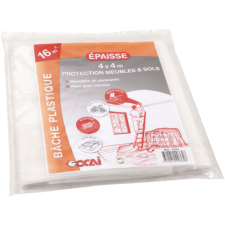 BÂCHE DE PROTECTION ÉPAISSE OCAI OC0364 - 4X4 MÈTRES