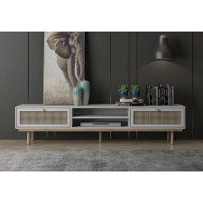 MEUBLE TV LILA LV31TV31130MP-WH 2 NICHES 2 PORTES