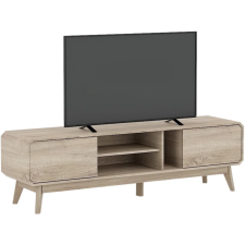 MEUBLE TV HANA BR15 TV1512MP-HO 2 PORTES 3 RANGEMENTS BOIS