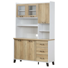ARMOIRE CUISINE BIANCA AF 8708 3 TIROIRS 2 ETAGERES 4 NICHES BOIS