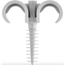 10 CLIPS PARAPLUIE DOUBLE DEBFLEX 709931 - DIAMÈTRE 16 À 20 MM - GRIS