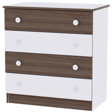 COMMODE A LANGER LORELLI BLANC-MARRON