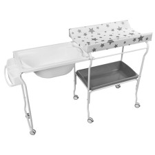 BAIGNOIRE PLASTIMYR  EXTENSIBLE ETOILES BLANC