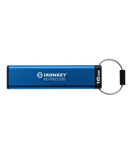 CLE USB KINGSTON 16GO IRONKEY KEYPAD 200