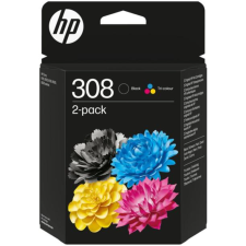CARTOUCHE D'ENCRE HP 308 NOIR/TRICOLORE PACK DE 2