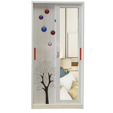 ARMOIRE EN FER COULISSANTE 205 BLANC