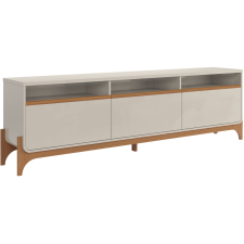 MEUBLE TV LION 904125 3 PORTES BLANC CASSE ET BOIS