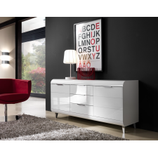 BUFFET VEGA 3 PORTES ET 3 TIROIRS BLANC LAQUE
