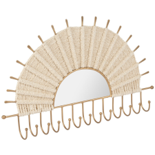 PORTE BIJOUX MURAL AVEC MIROIR KORDA 50X35CM