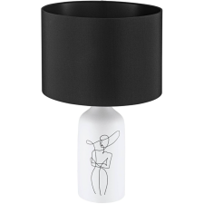 LAMPE DE TABLE VINOZA 40W E27 BLANC ET NOIR