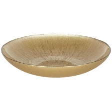 SALADIER EN VERRE DORE 30CM