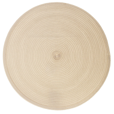 SET DE TABLE TRESSE ROND 38CM POLYPROPYLENE BEIGE