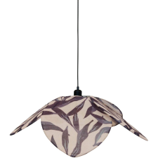 SUSPENSION PEP'S POP FLORALE TISSU MOTIF NATURE Ø70 CM