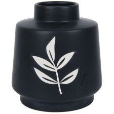 VASE SOLOR CÉRAMIQUE JAUNE ET NOIR 16.5X18CM