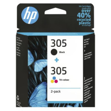 CARTOUCHE DENCRE HP 305 2-PACK TRI-COLOR/BLACK ORIGINAL