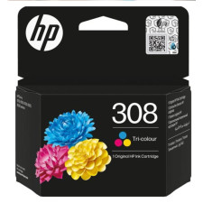CARTOUCHE D ENCRE HP 308 TRI-COLOR ORIGINAL INK CARTRIDGE JAUNE
