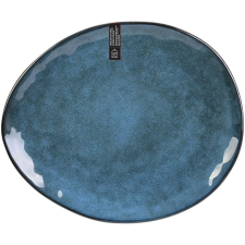 ASSIETTE GALET AU GRES DU TEMPS BLEU 27.5X23CM