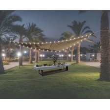 VOILE D'OMBRAGE LUMINEUX SOLAIRE 600MAH AUTONOMIE 12HEURES