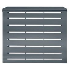 CACHE CLIMATISEUR EXTERIEUR TERRE JARDIN METAL GRIS