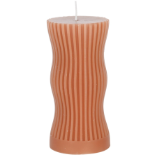 BOUGIE DECORATIF MINIMAL MARRON D7XH15CM