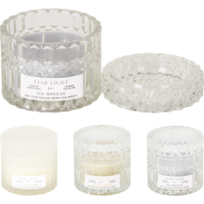 BOUGIE PARFUME DANS VERRE 9CM 3 PARFUMS ASSORTIES