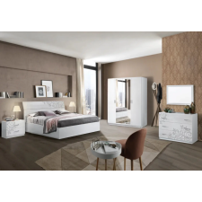 CHAMBRE A COUCHER COMPLETE MARY 160X200 BLANC