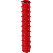 10 BOÎTES D'ENCASTREMENT DEBFLEX D67 P40 CLOISON SÈCHE ROUGE