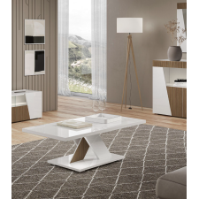 TABLE BASSE ETNA BLANC LAQUE ET DECOR BOIS