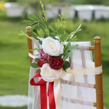 DECO FLEURS ARTIFICIELLES POUR CHAISE 35X18