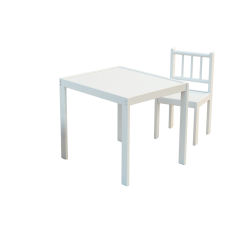 TABLE ET CHAISE ENFANT WEBABY BLANC