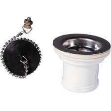 BONDE DE DOUCHE WIRQUIN 30723223 BLACK TOUCH