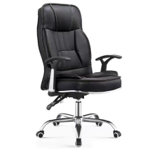 CHAISE BUREAU C35 SIMILICUIR NOIR