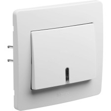 BOUTON POUSSOIR DEBFLEX 739170 AVEC VOYANT BLANC