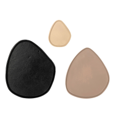 LOT DE 3 PLATEAU ORGANIC EN ALUMINIUM NOIR, NUDE ET BEIGE