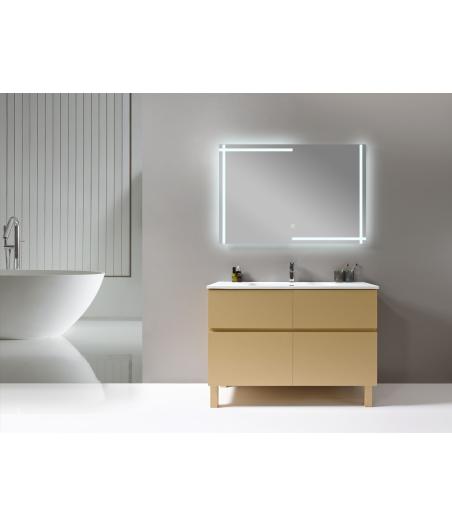 MEUBLE SALLE DE BAIN AVEC VASQUE ET MIROIR LED - KARENE