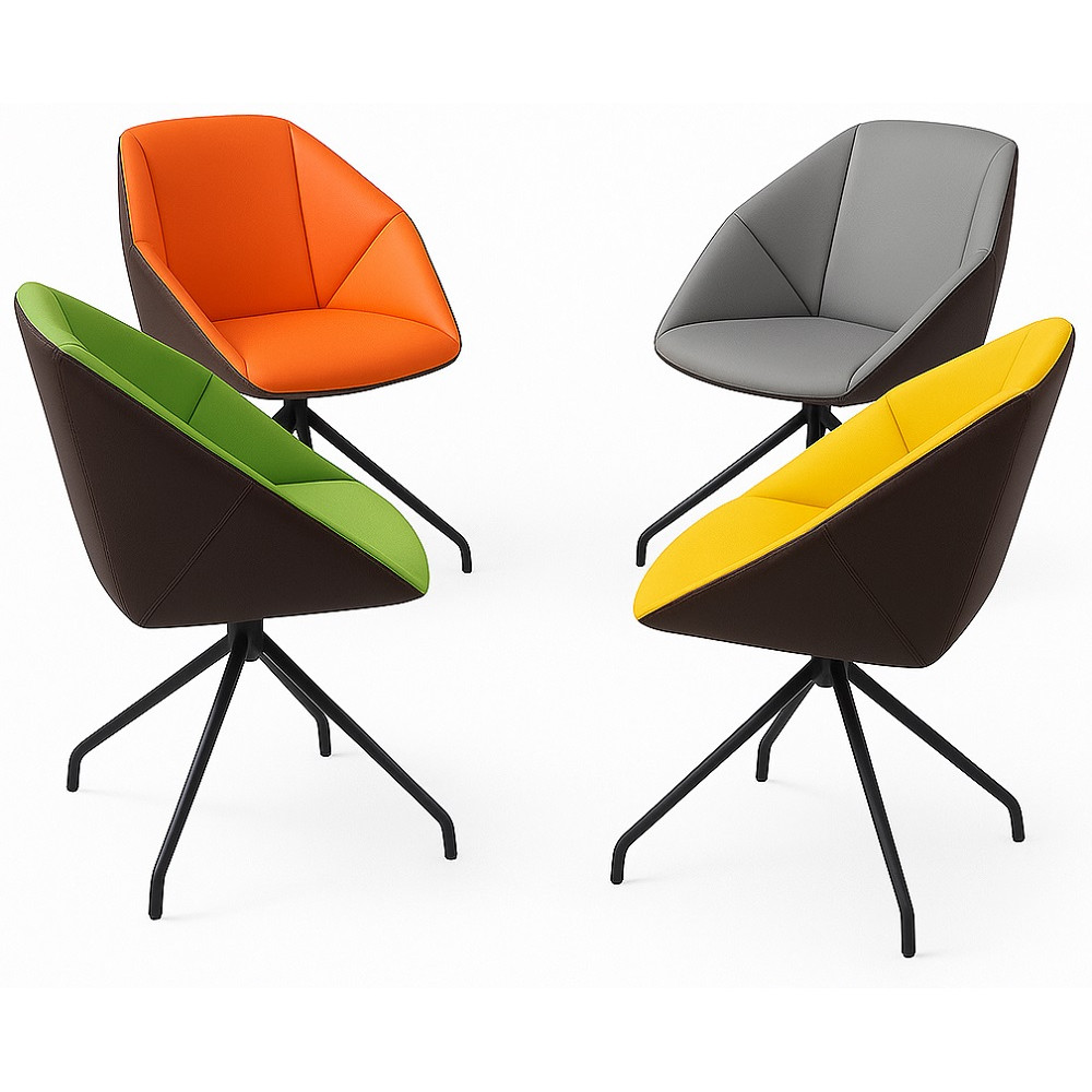 CHAISE DE TABLE 923 ASSORTIES GRIS/JAUNE/VERT/ORANGE