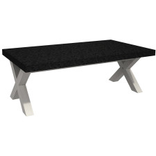 TABLE BASSE MICHIGAN NOIRE BLANCHE