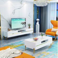 TABLE BASSE  92376 BLANCHE DOREE