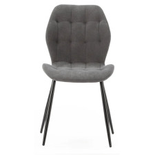 CHAISE NALU - 17876  EN TISSU GRIS FONCE